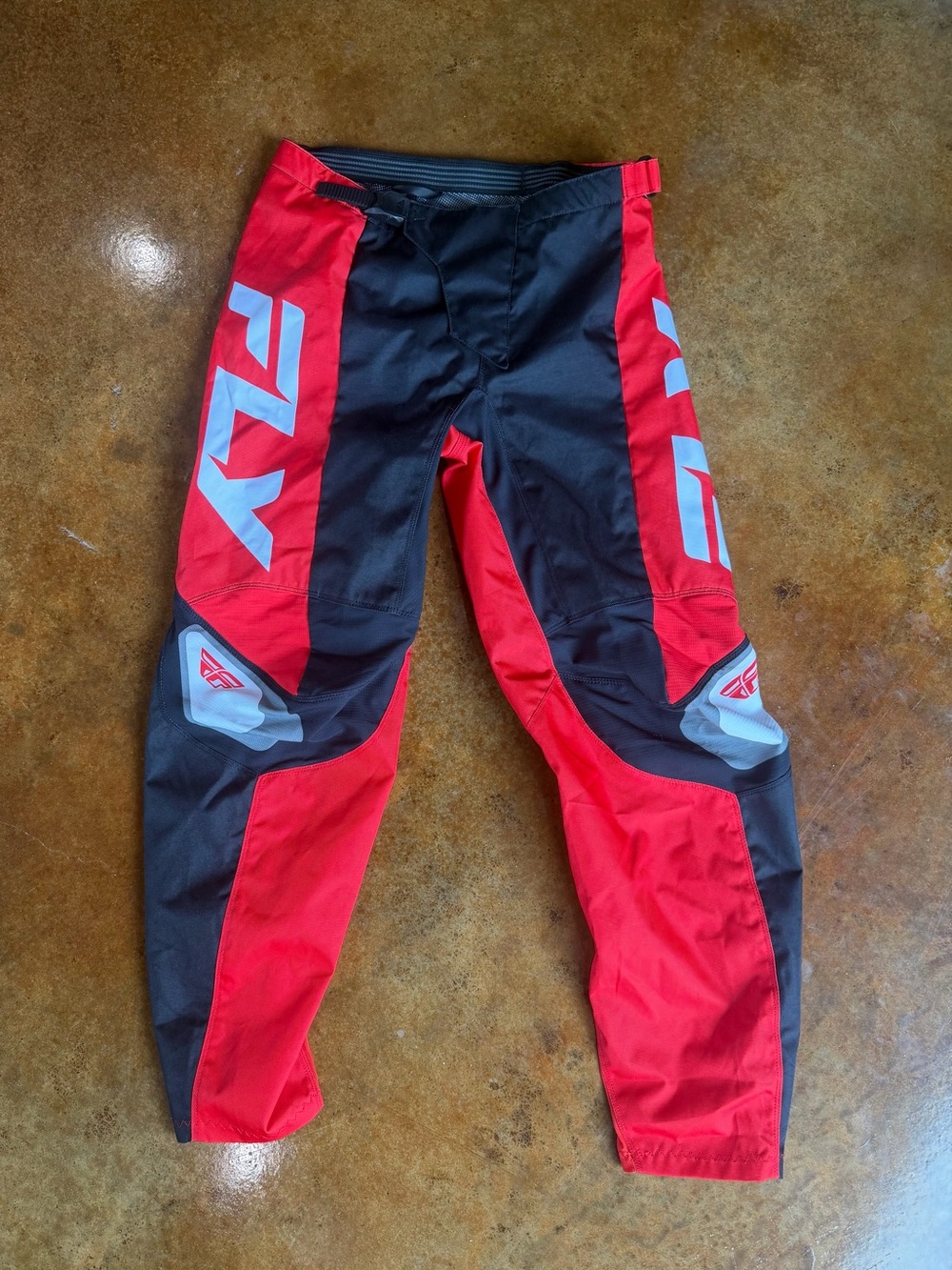 FLY Racing Red & Black MX Motocross Pants